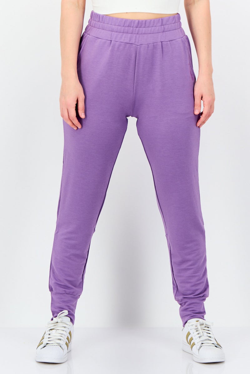 Hummel Women Sportswear Fit Outdoor Sweatpants, Purple - Image 1